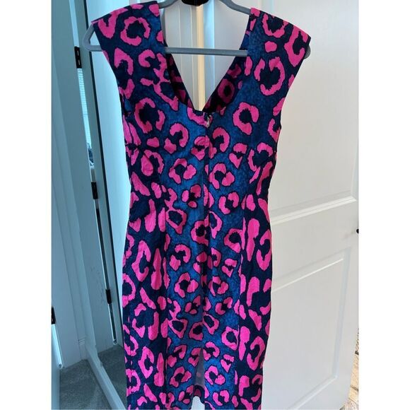 NWOT Samantha Sung leopard printed mid dress, $898 - Picture 4 of 7
